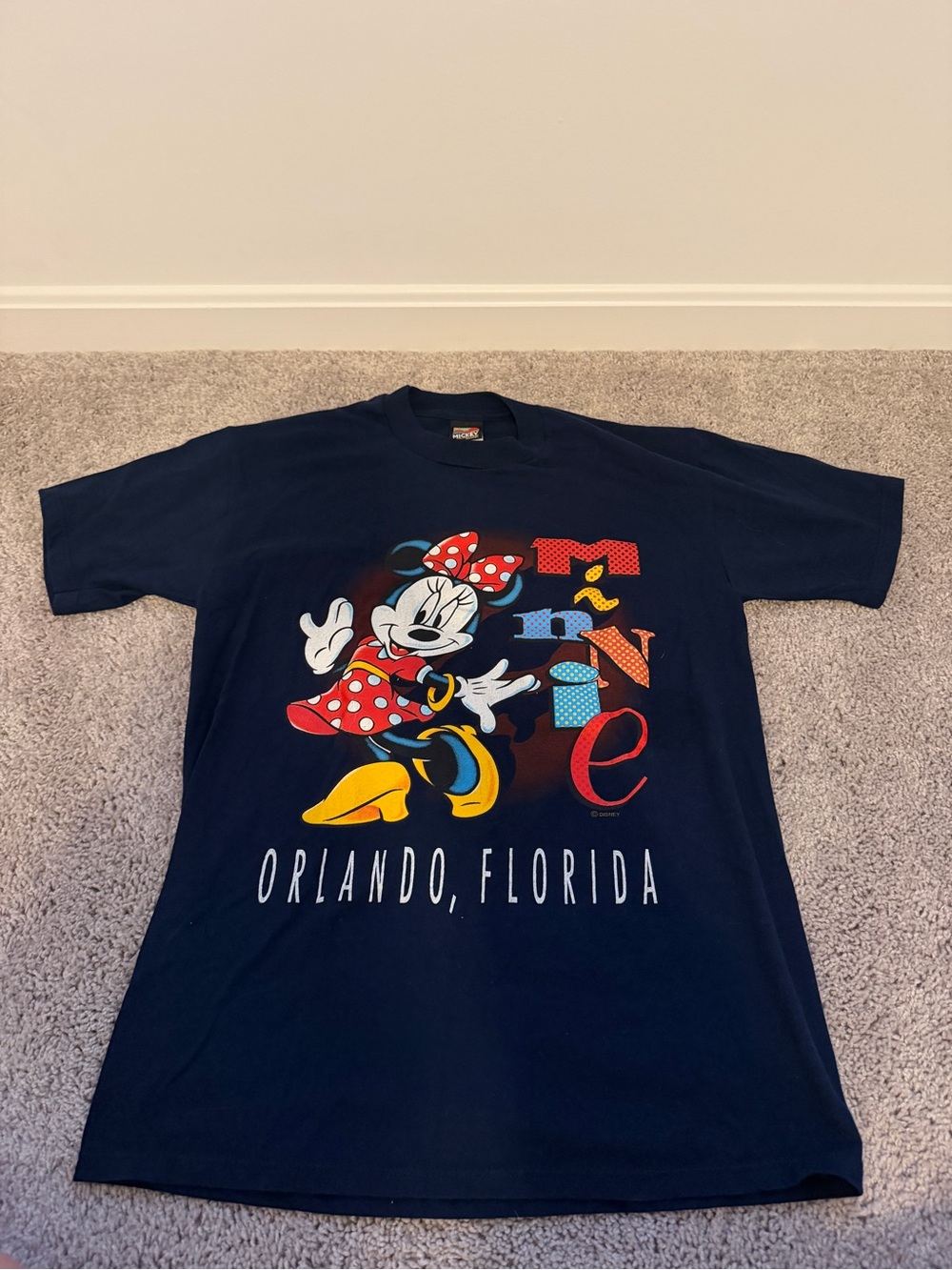 Navy Minnie Mouse Orlando Graphic Tee